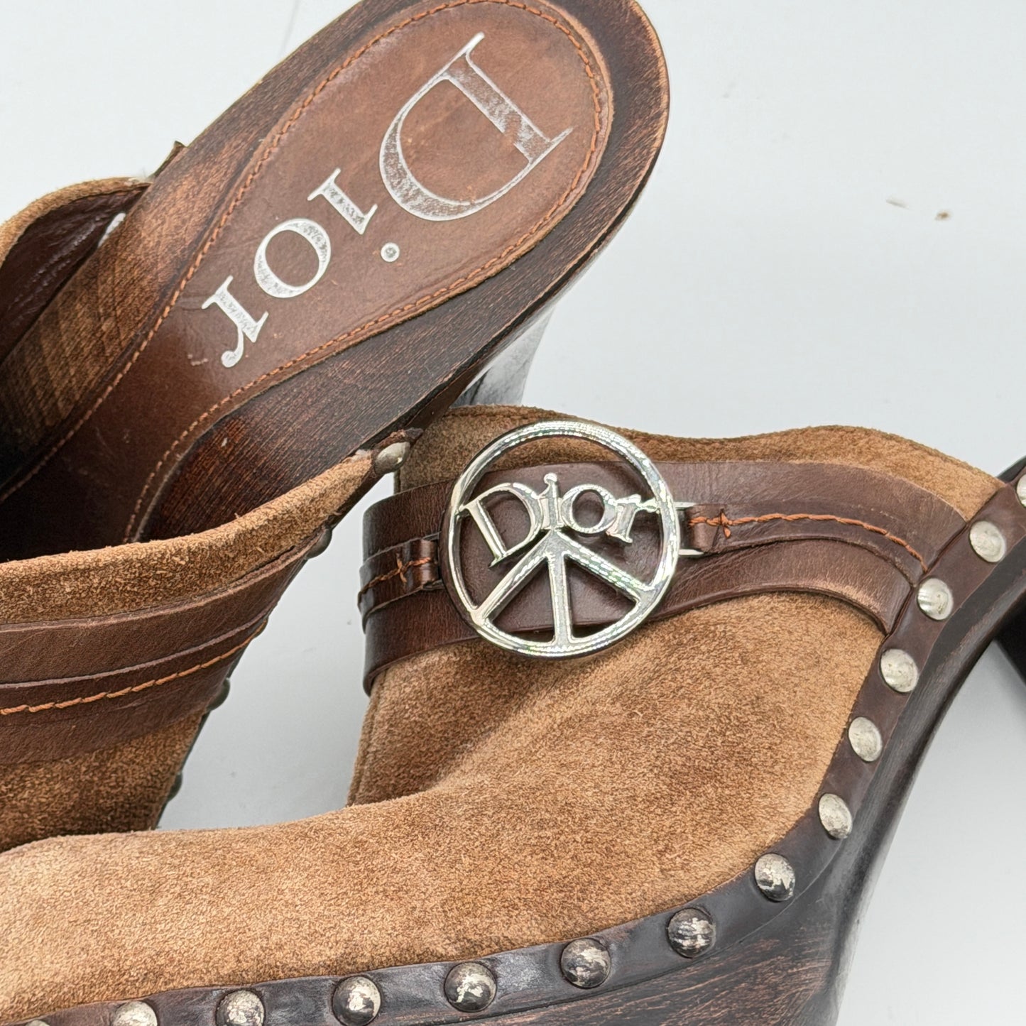 Christian Dior Suede Clog 2006 by John Galliano