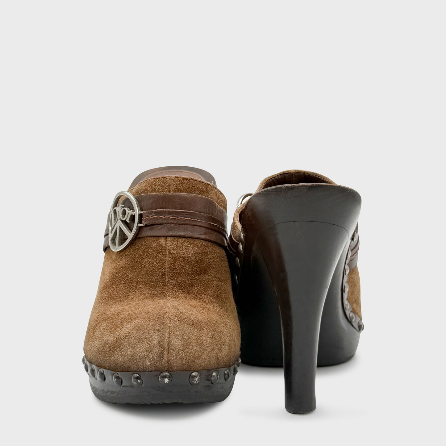 Christian Dior Suede Clog 2006 by John Galliano