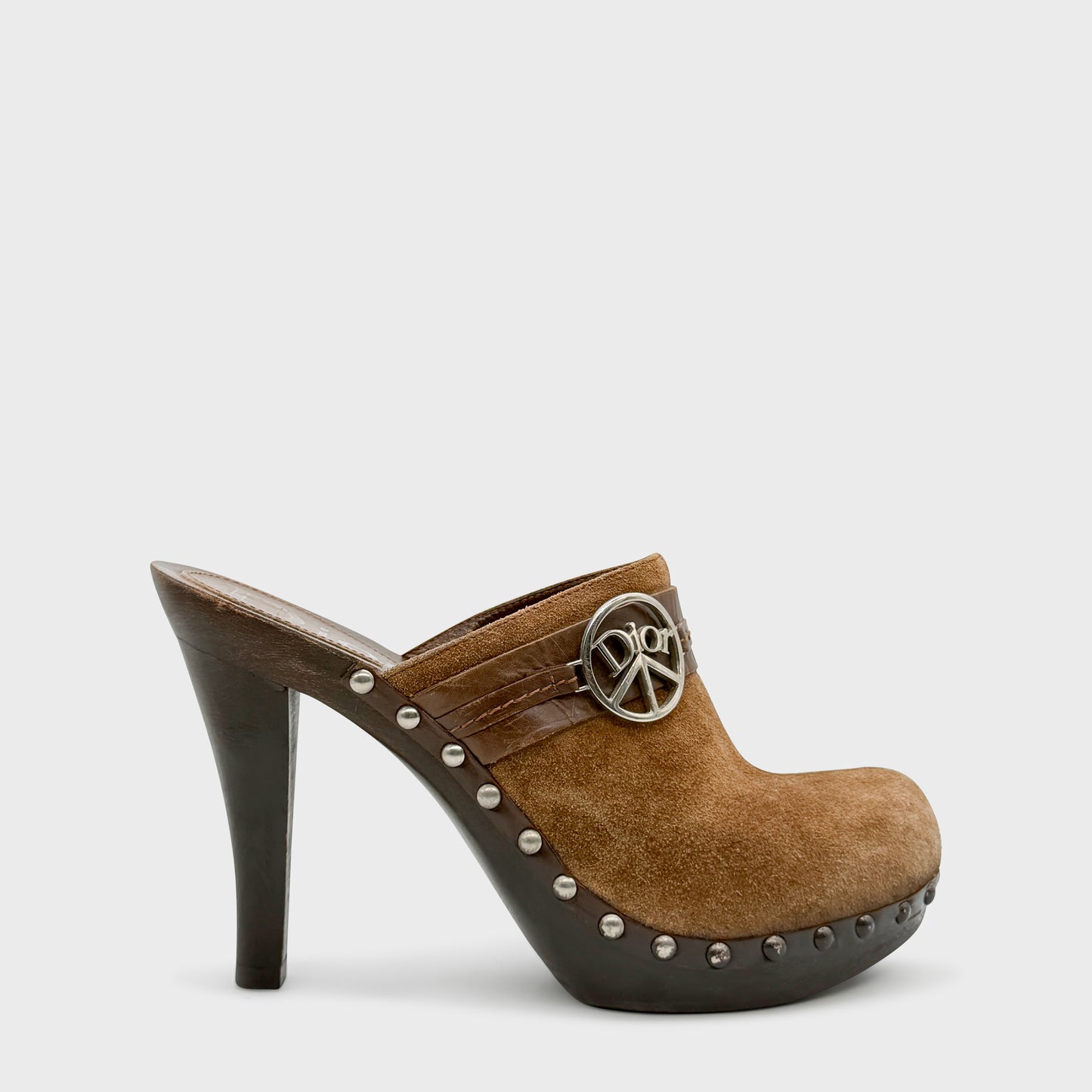 Christian Dior Suede Clog 2006 by John Galliano