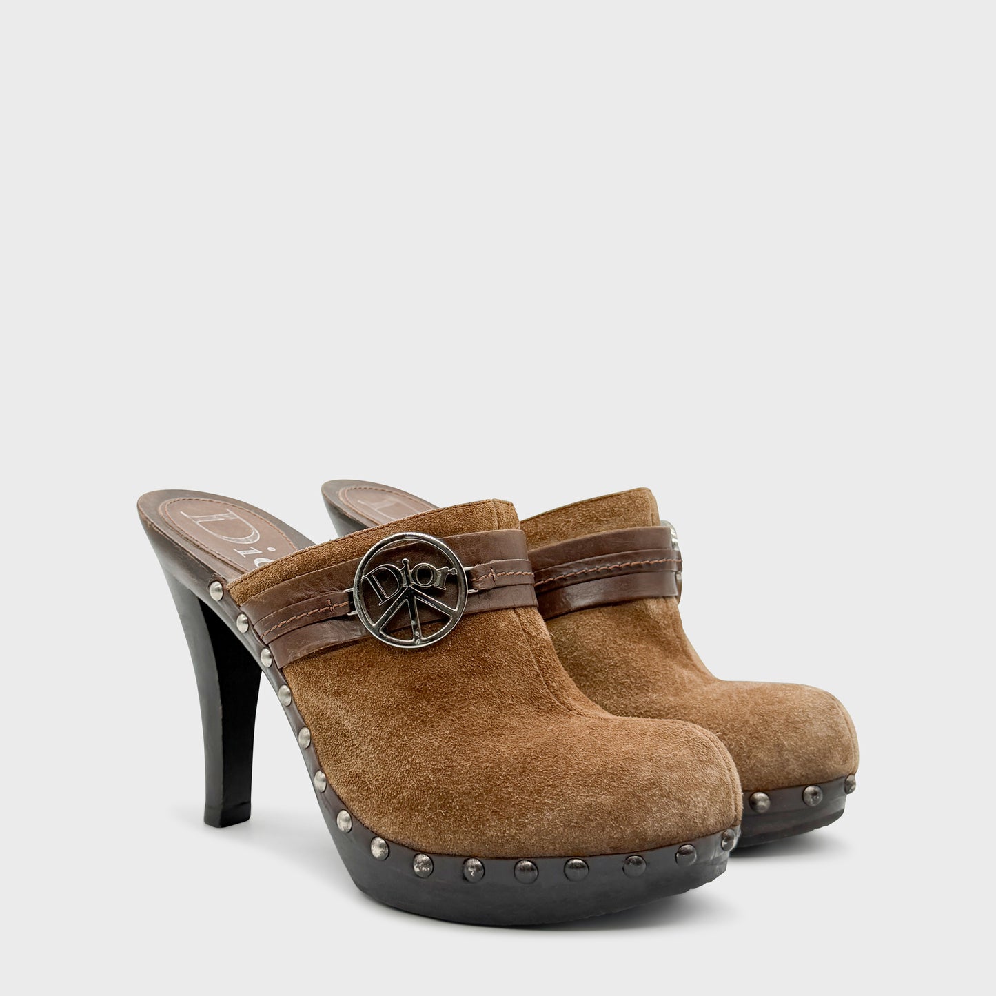 Christian Dior Suede Clog 2006 by John Galliano