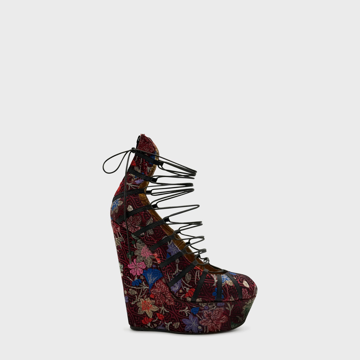 Bottines Jacquard Pourpre John Galliano 2004