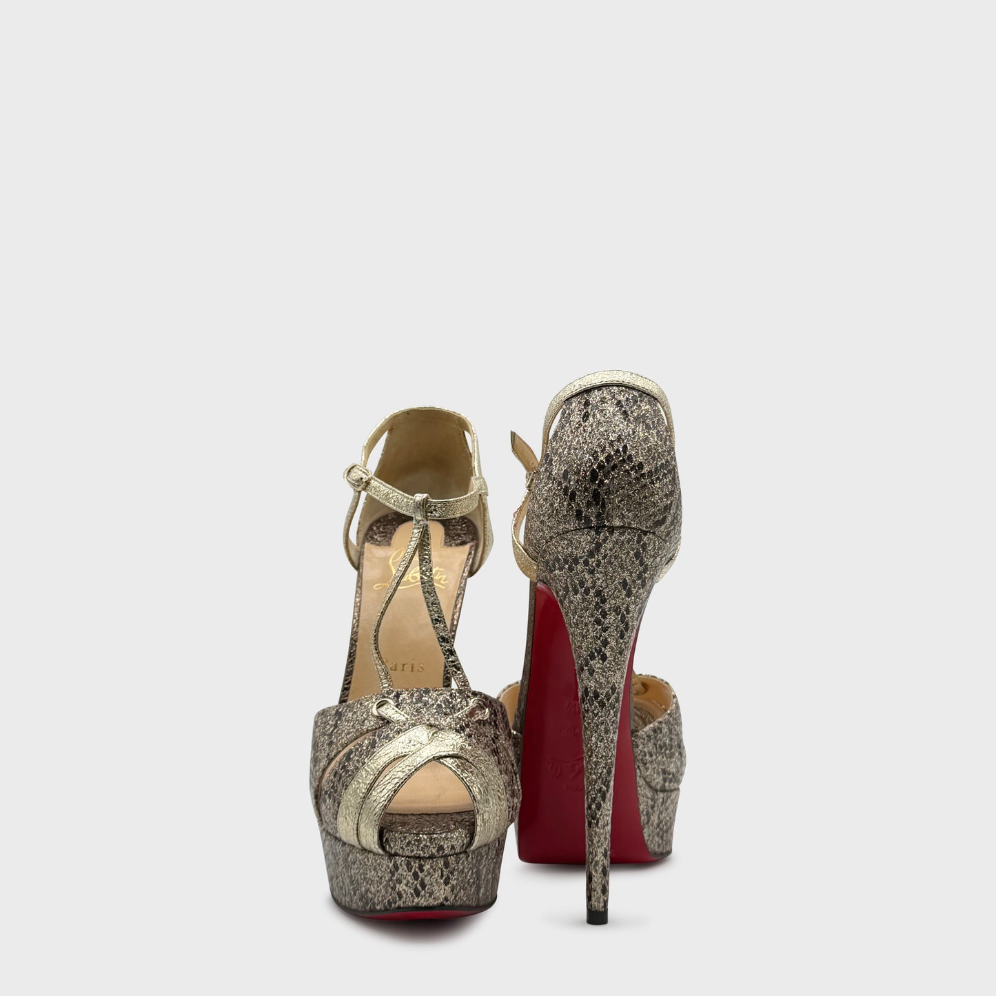 Sandales Python Strass Louboutin 2020