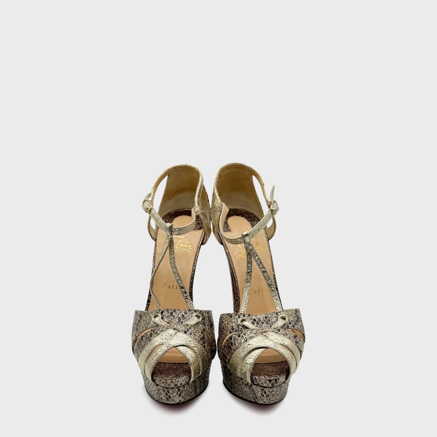 Sandales Python Strass Louboutin 2020