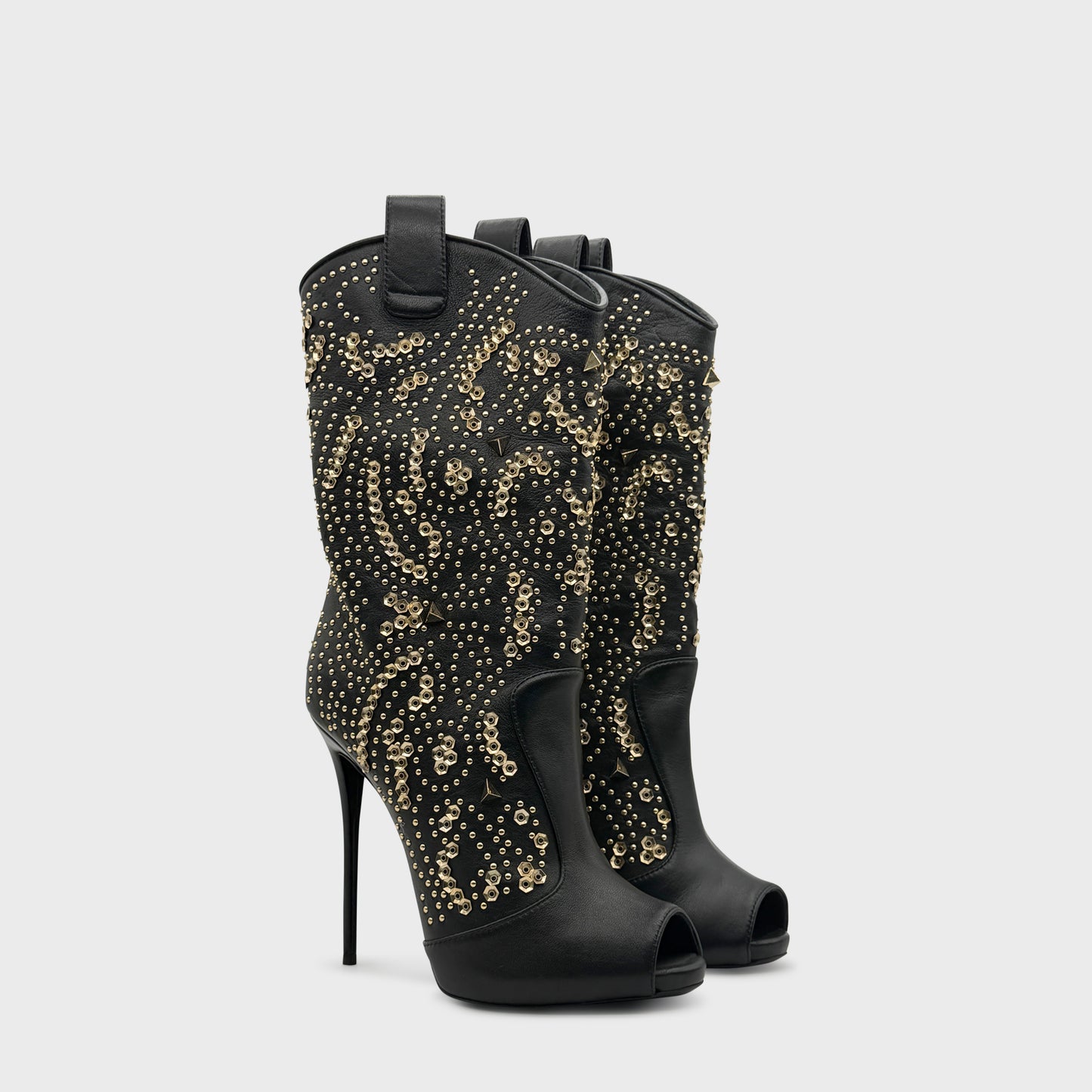 Bottes Clouté Noir Giuseppe Zanotti 2020