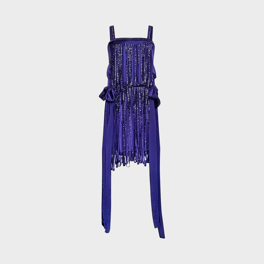 Robe Violet Strass Lanvin FW 2004 par Albert Elbaz