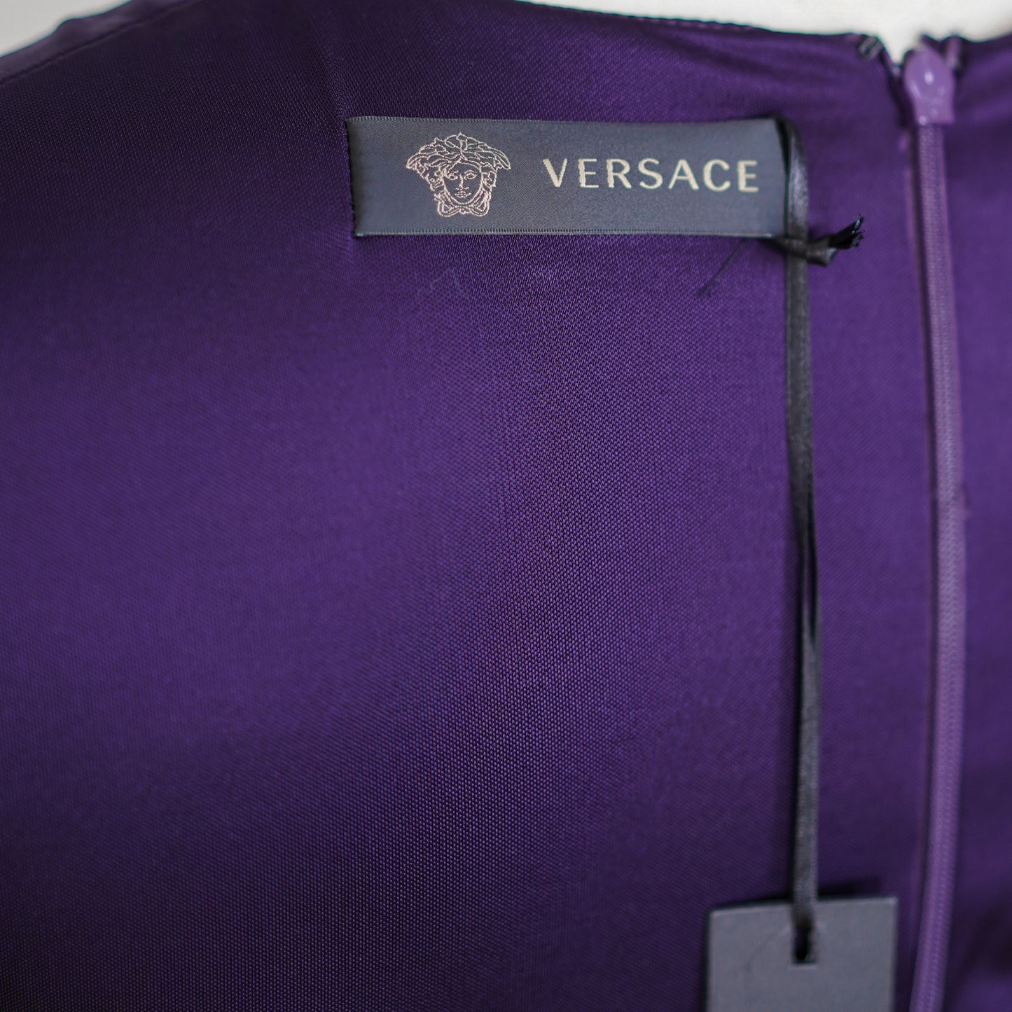 Robe Prune Versace FW 2013 par Donatella Versace