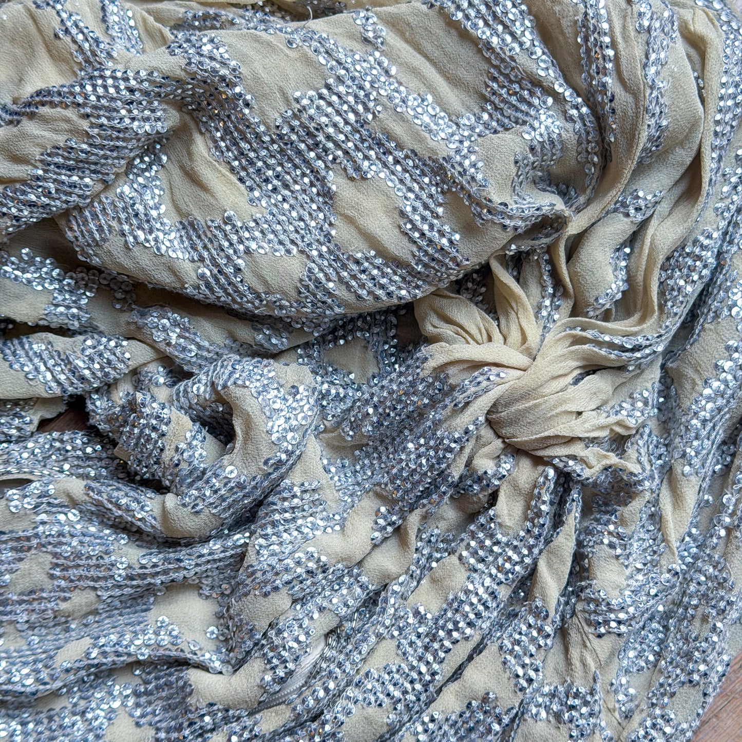 Robe Brodée Beige Roberto Cavalli 2007