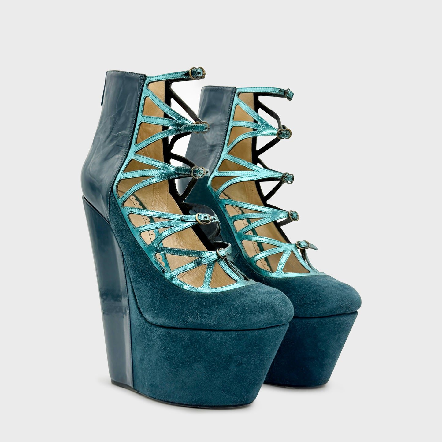 John Galliano Blue Platform FW 2009