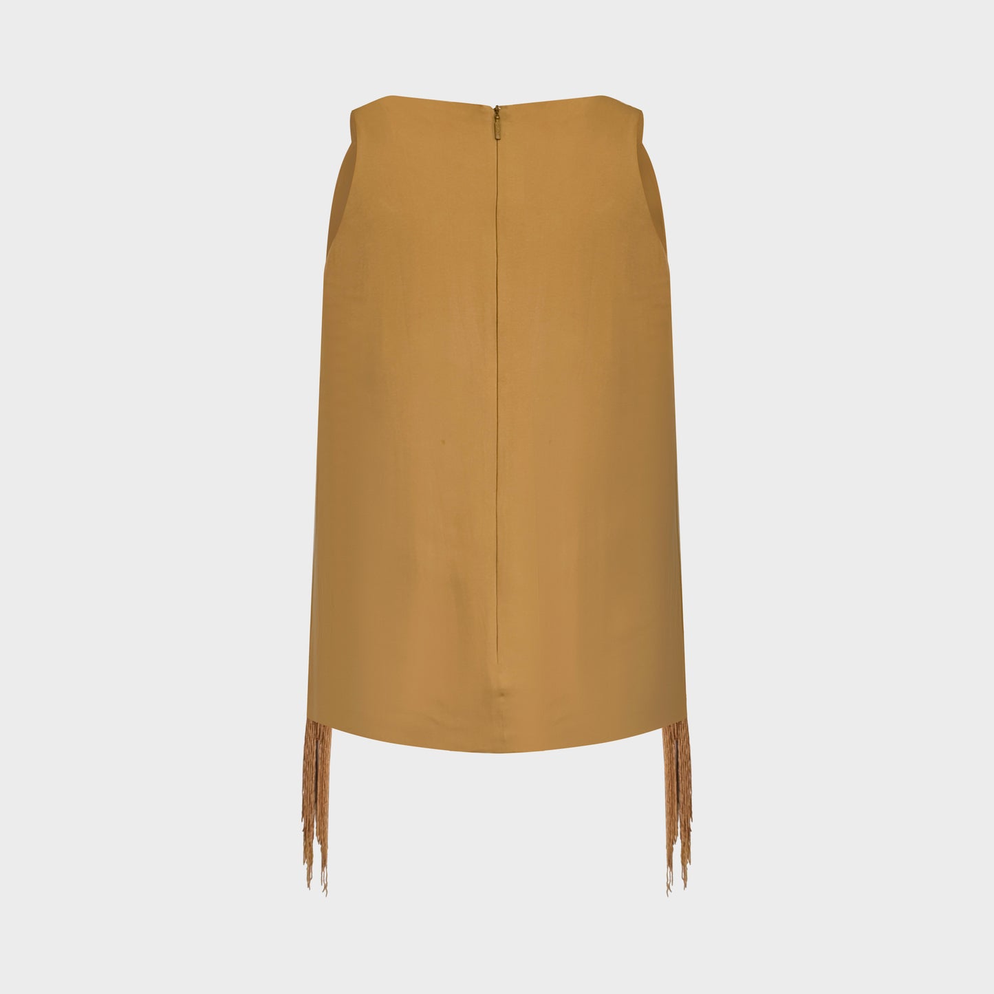 Top Moutarde Frange Gucci SS 2010 par Frida Giannini