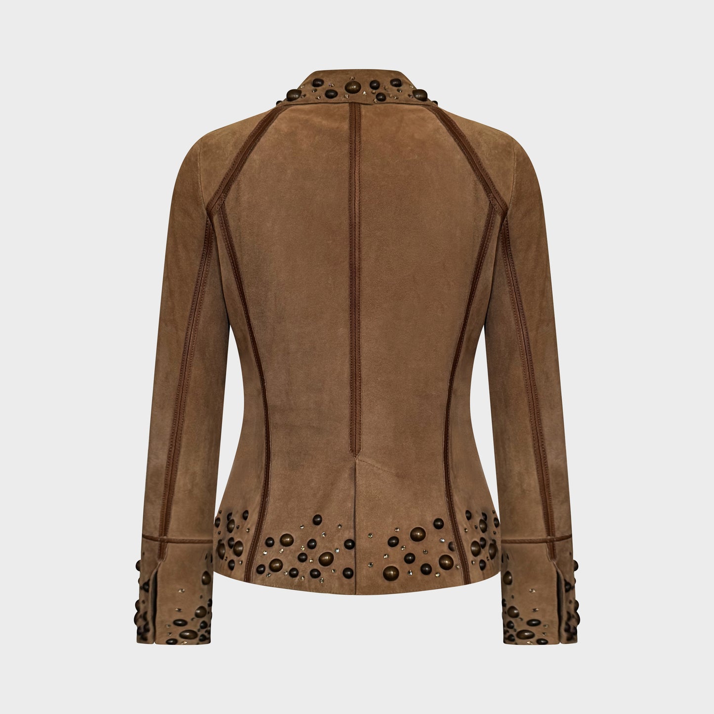 Veste Cuir Strass 2000 par Anna Molinari