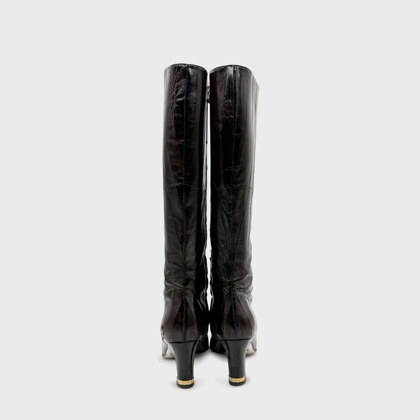 Dolce &amp; Gabbana 2000 Eel Brown Boots