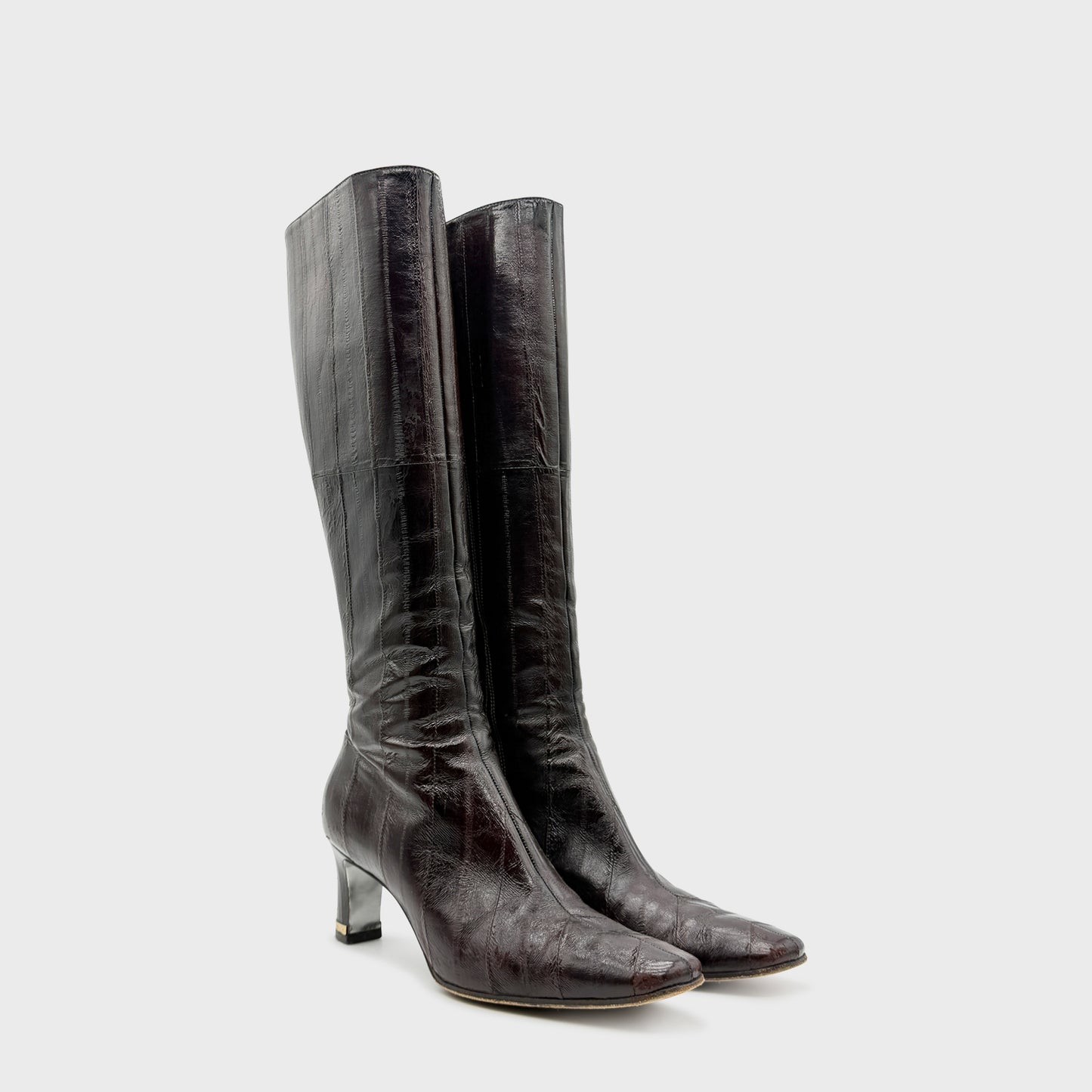 Dolce &amp; Gabbana 2000 Eel Brown Boots