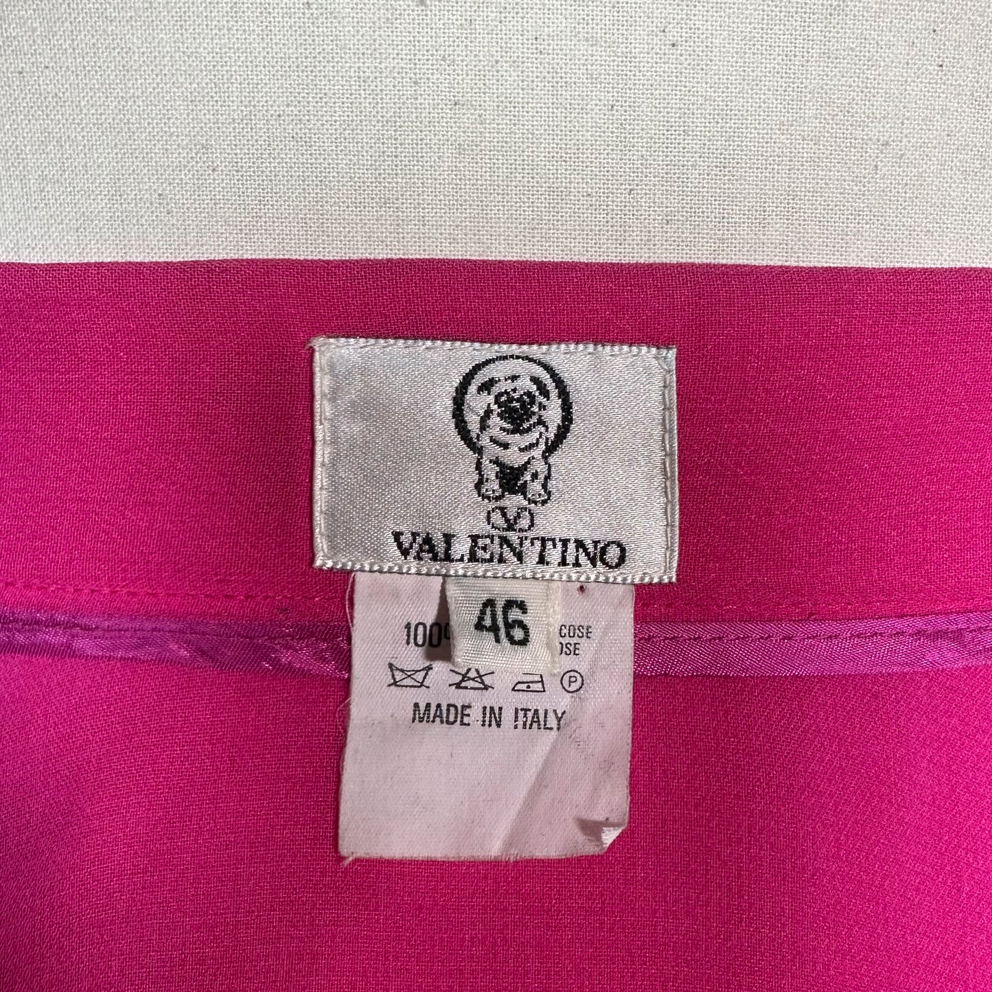 Jupe Fuchsia Mousseline Valentino 1980