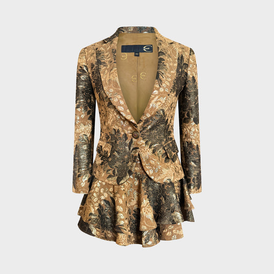 Set Tailleur Jupe Jacquard Roberto Cavalli 2005