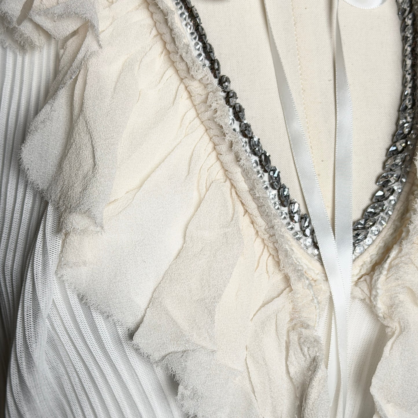 Top à Volant Blanc Roberto Cavalli 2000