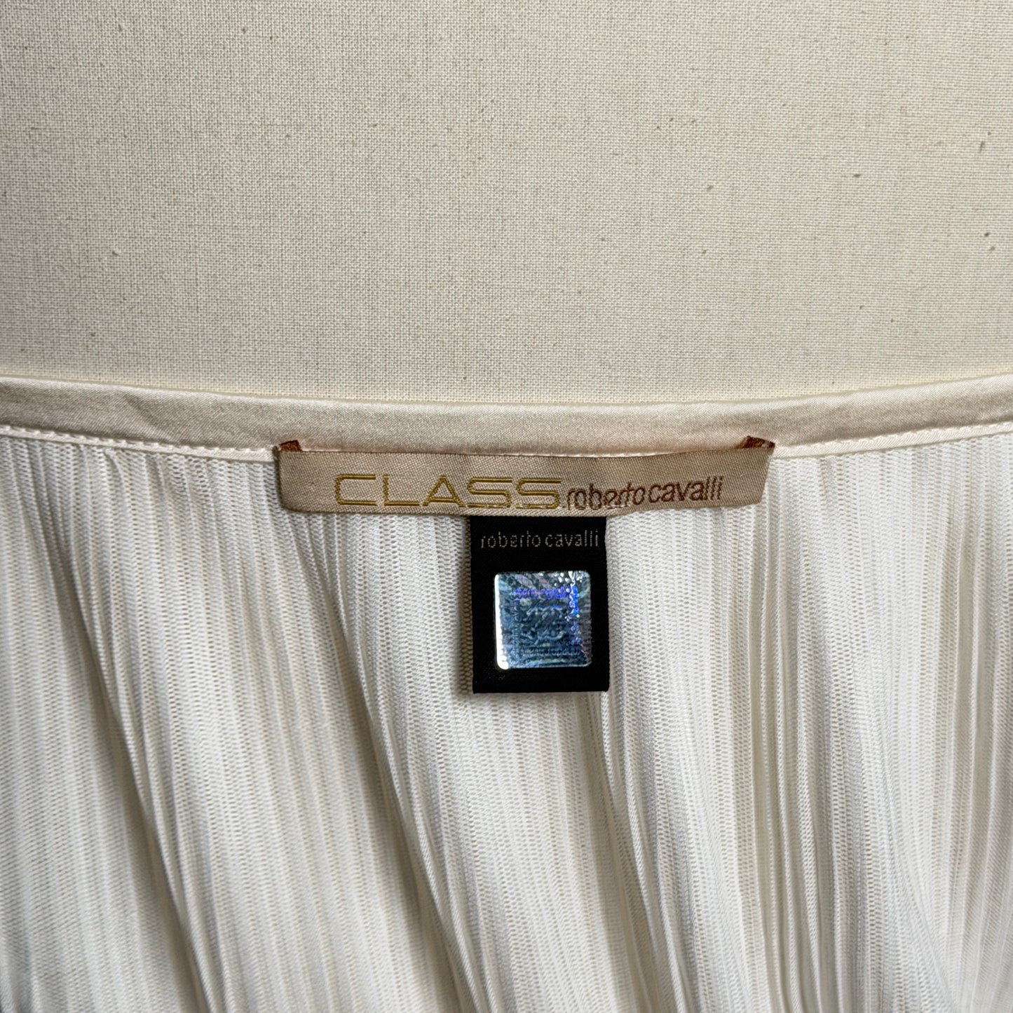 Top à Volant Blanc Roberto Cavalli 2000