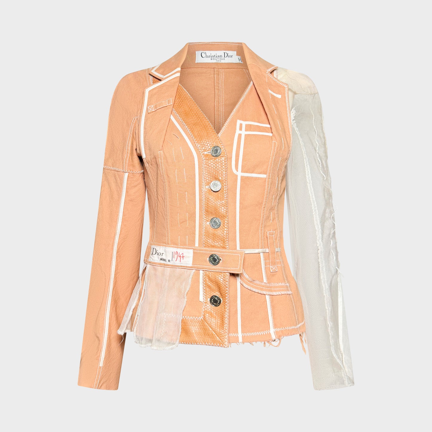 Veste Beige Christian Dior SS 2006 par John Galliano