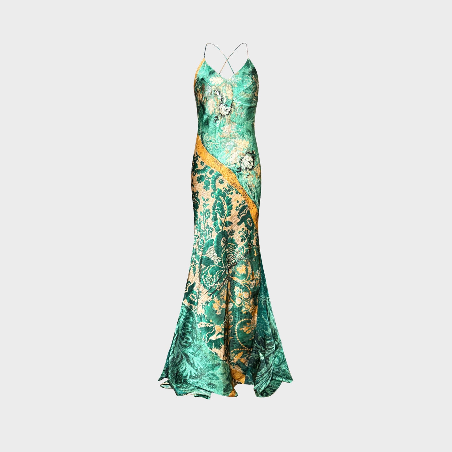 Robe Verte et Lurex Roberto Cavalli FW 2005