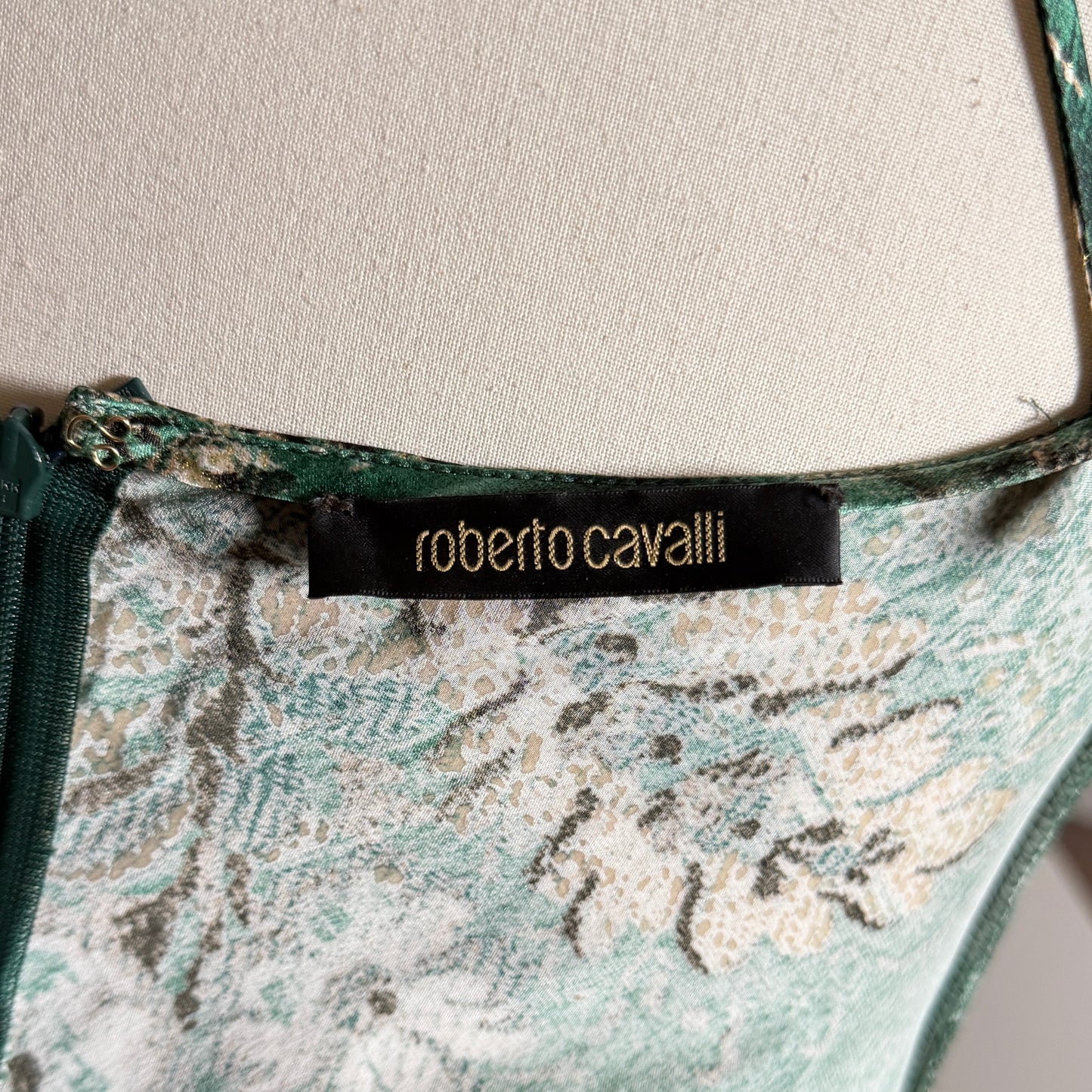 Robe Verte et Lurex Roberto Cavalli FW 2005