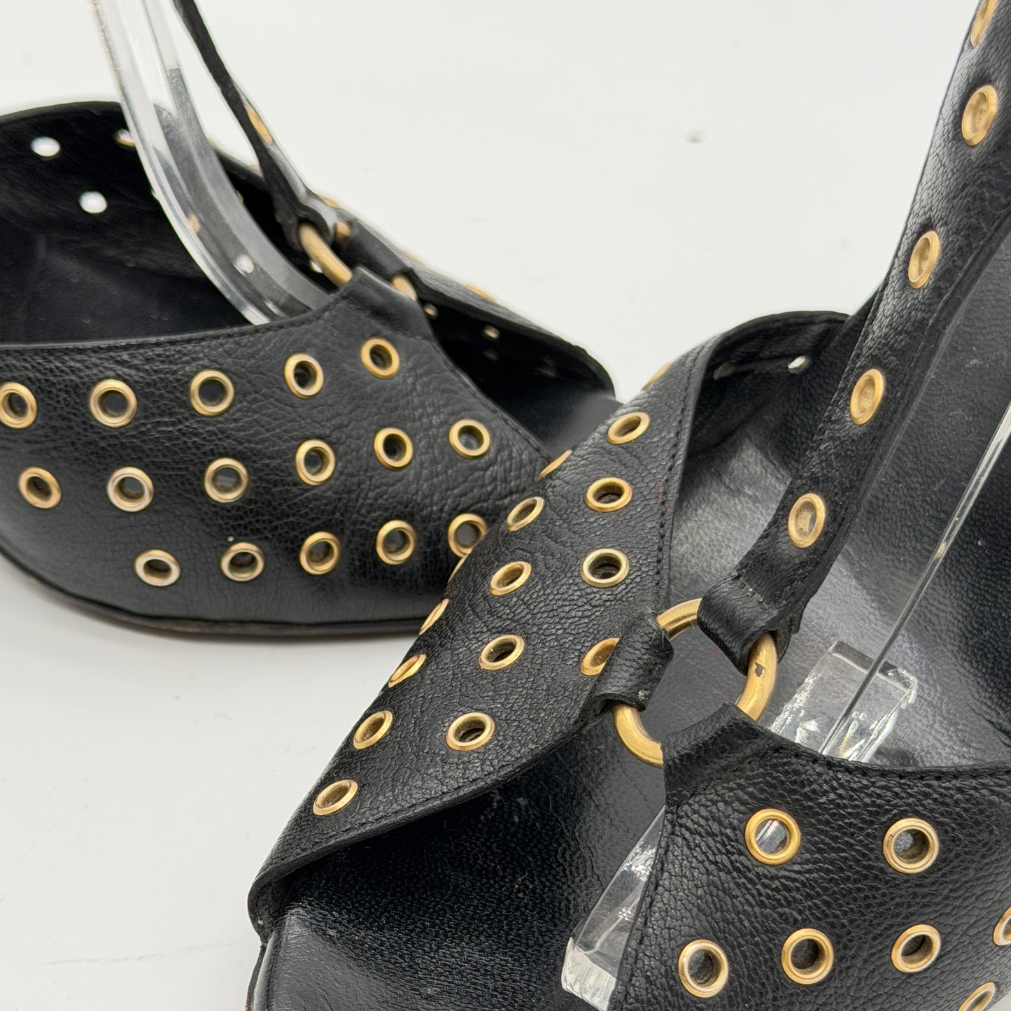 Gucci Black Rivet Pumps 2000