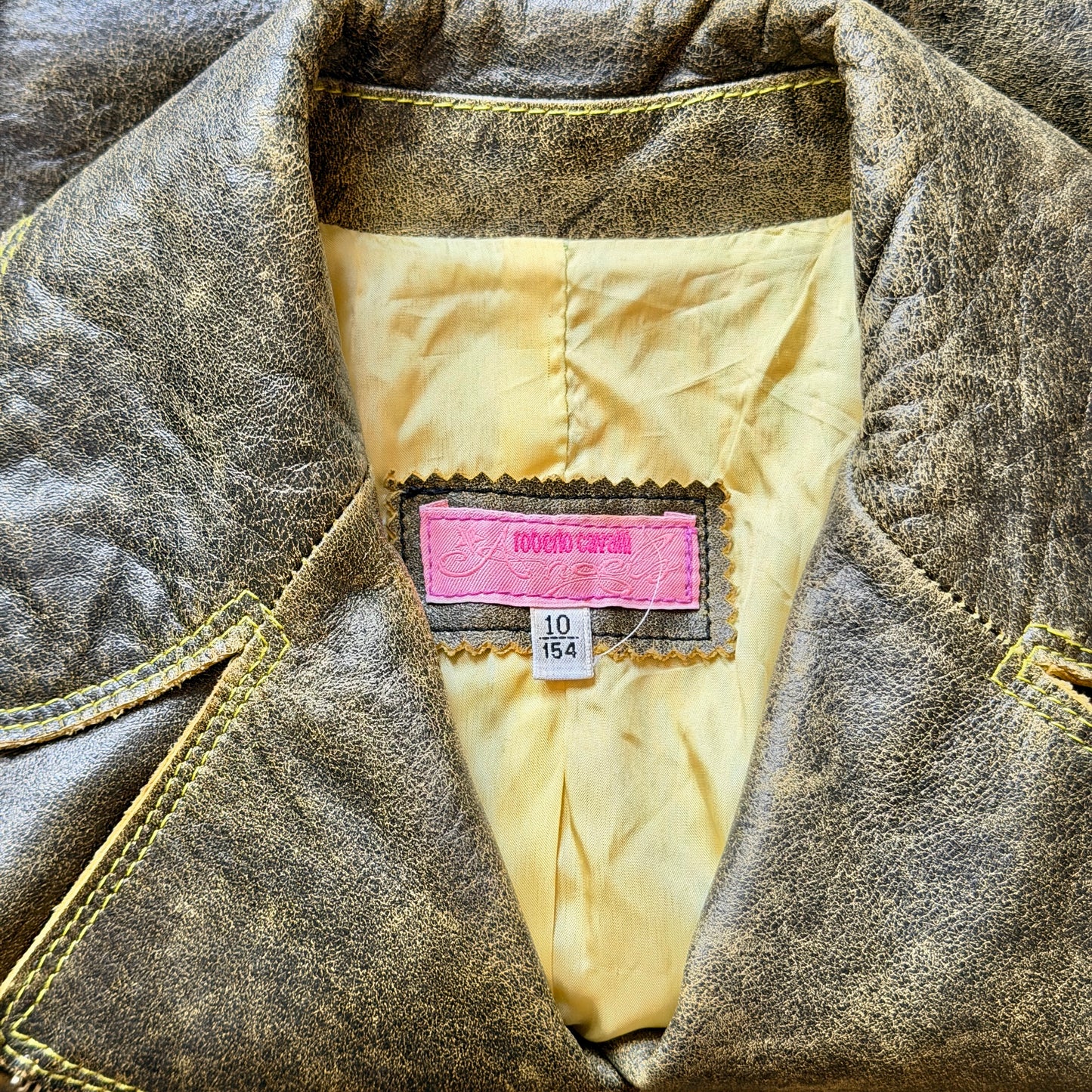 Veste Cuir Vret Roberto Cavalli 2001