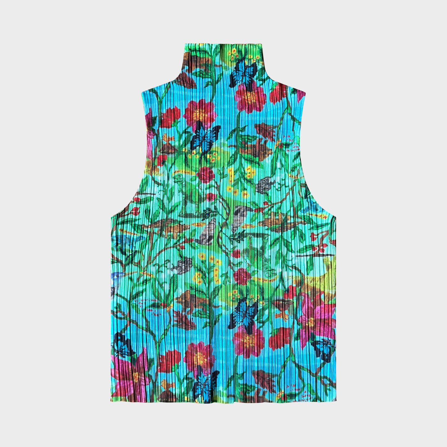 Débardeur Vert Motif Fleur Issey Miyake SS 2006