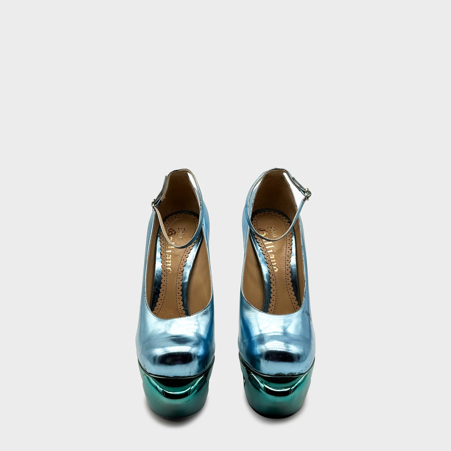 Escarpin Bleu Galliano SS 2009 par John Galliano