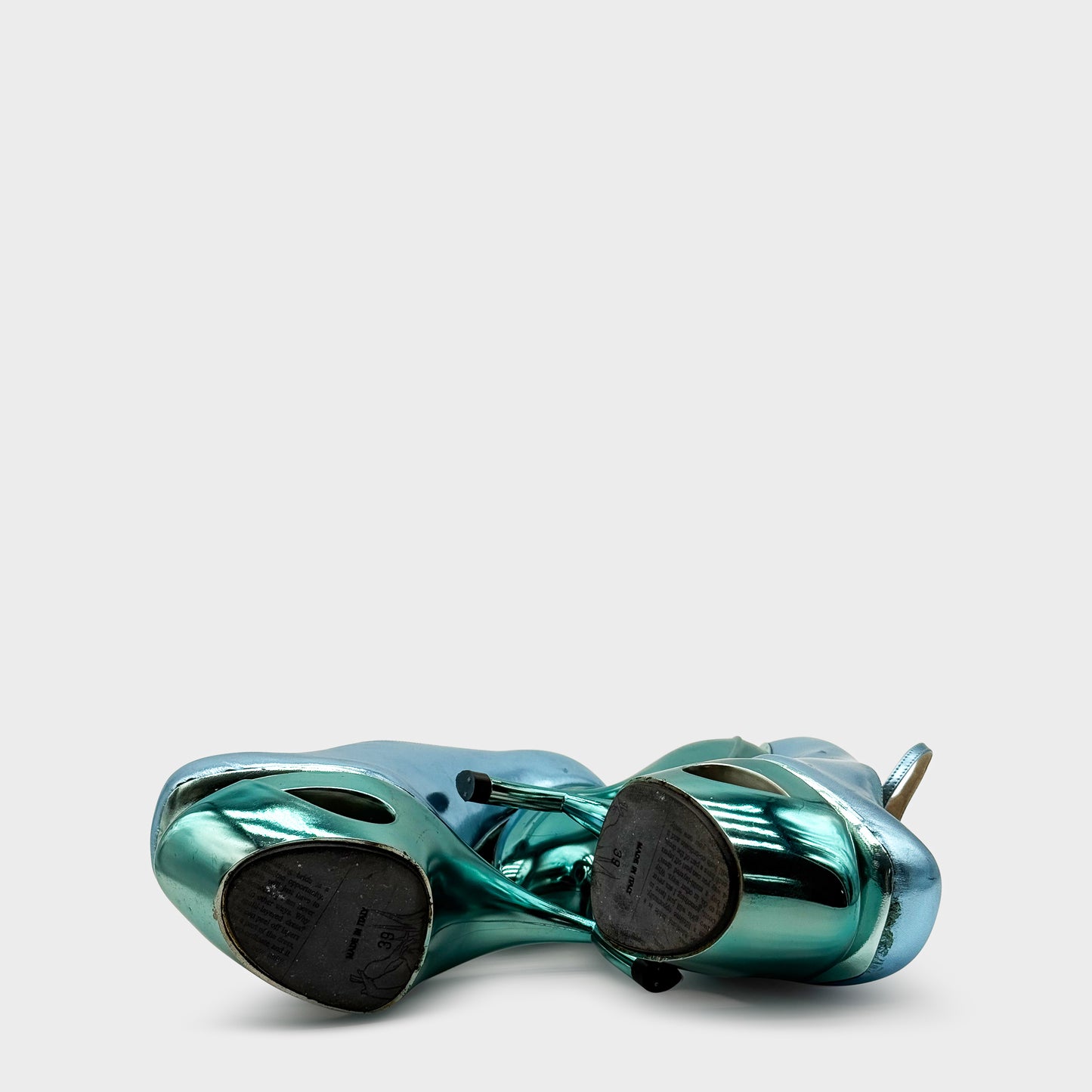 Escarpin Bleu Galliano SS 2009 par John Galliano