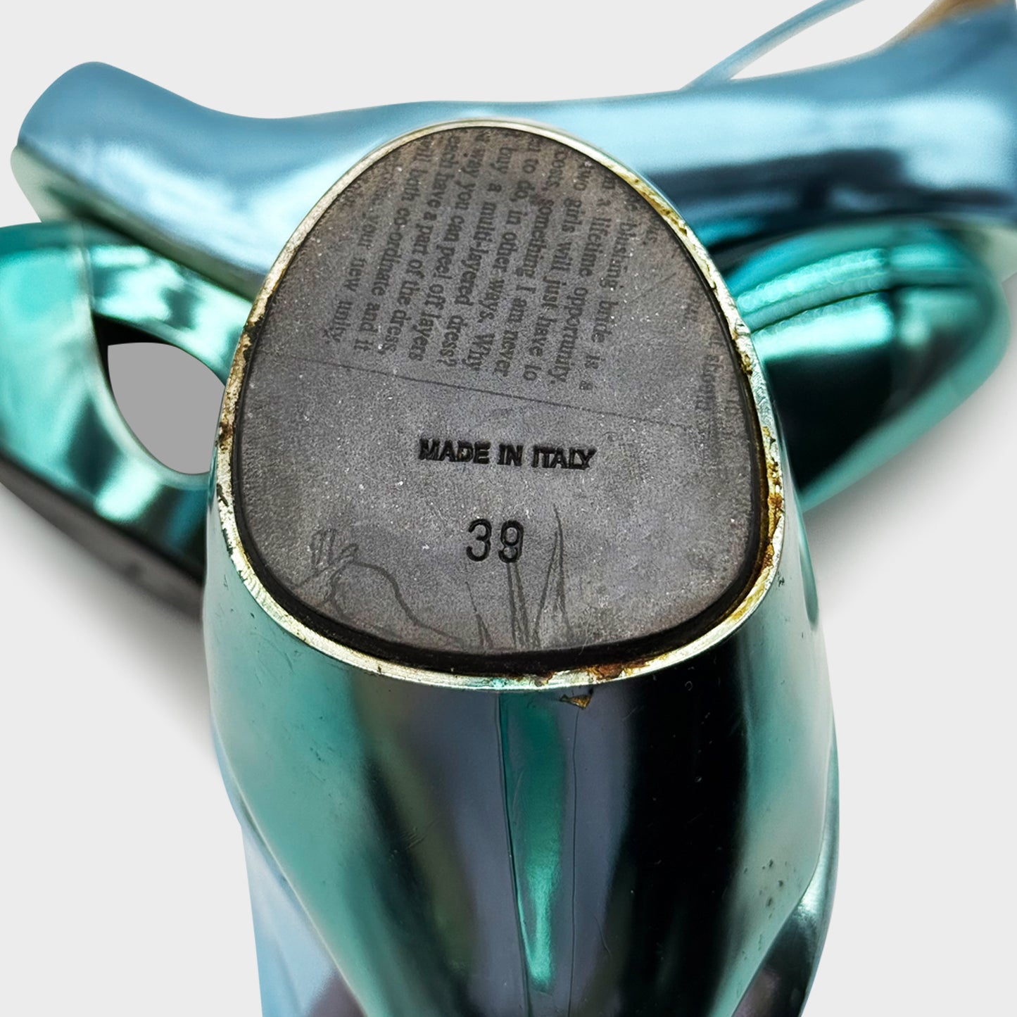 Escarpin Bleu Galliano SS 2009 par John Galliano