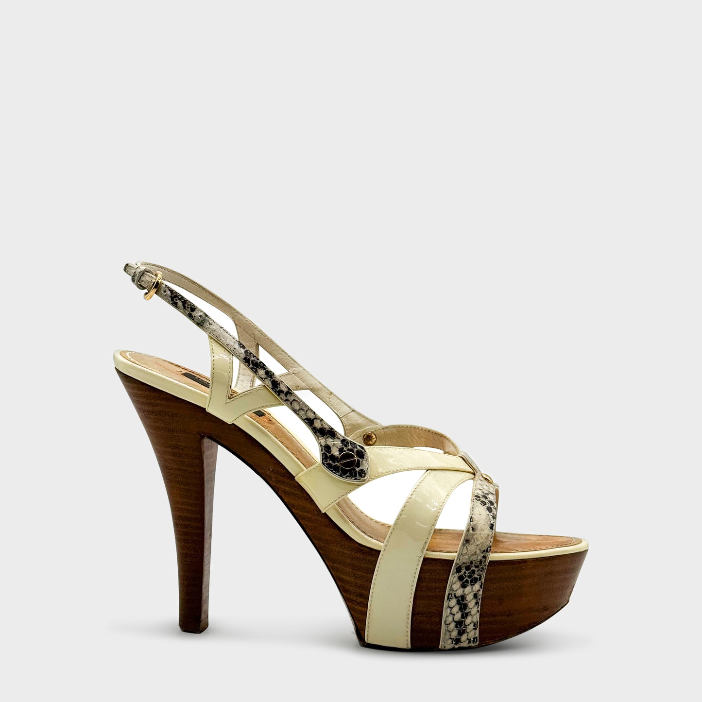Sandale Python Beige Louis Vuitton SS 2009 par Marc Jacobs