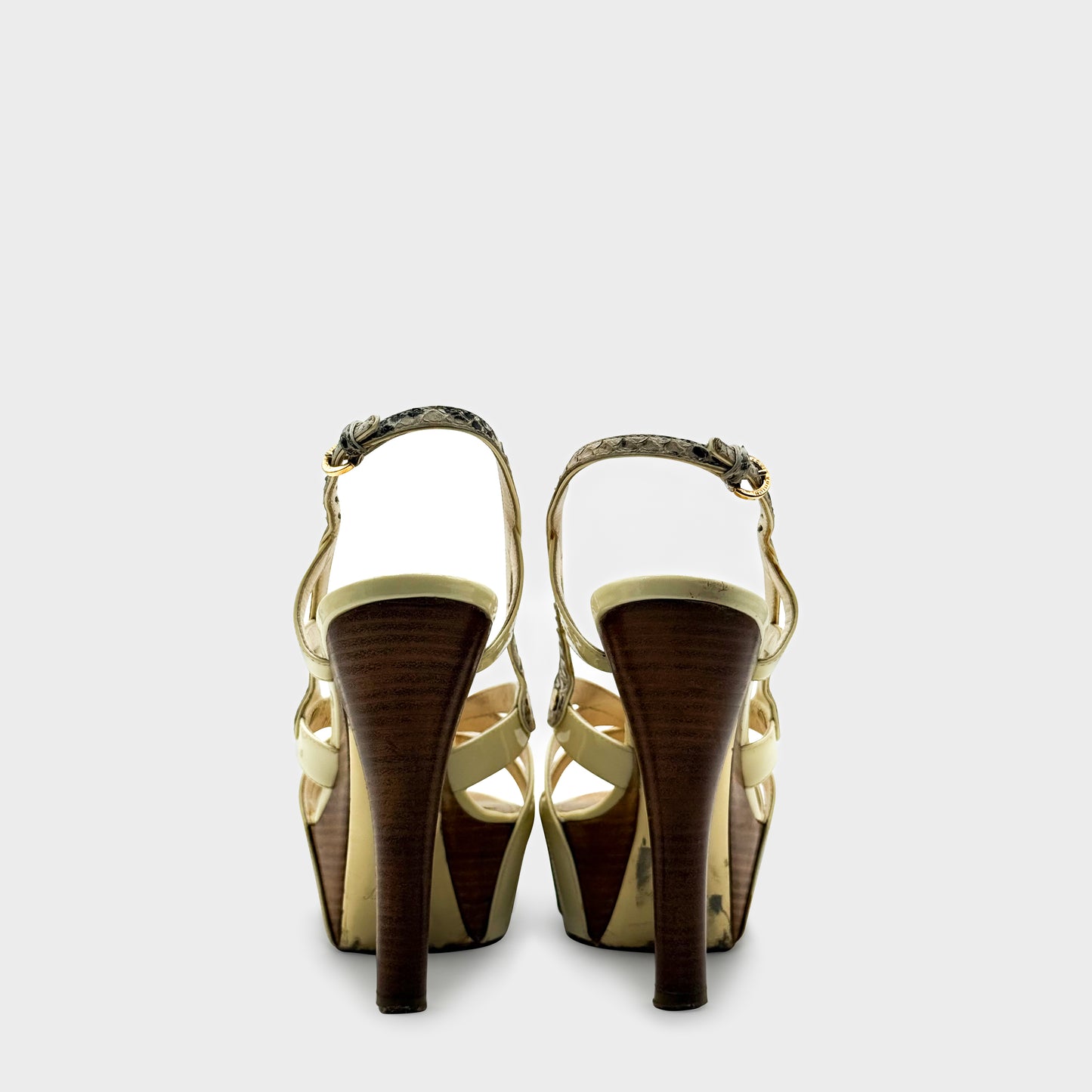 Sandale Python Beige Louis Vuitton SS 2009 par Marc Jacobs