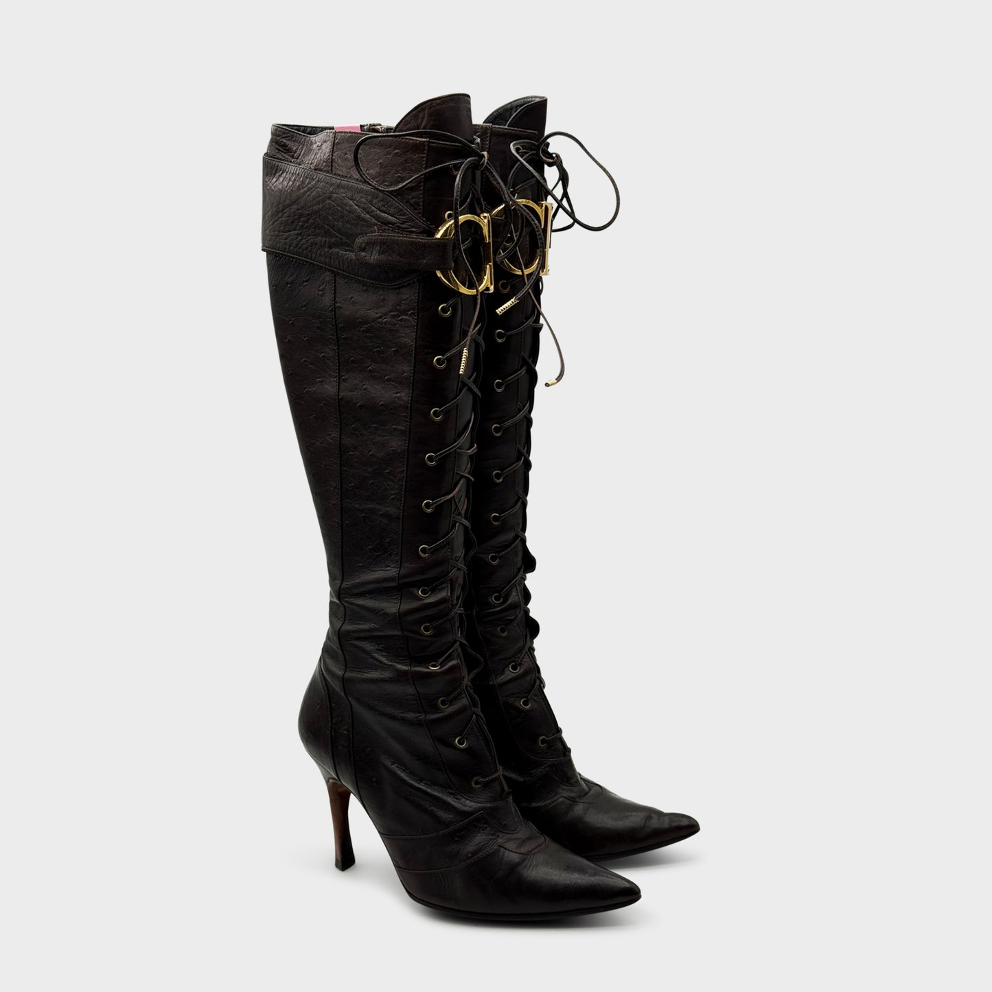 Bottes Marron Christian Dior FW 2000 par John Galliano