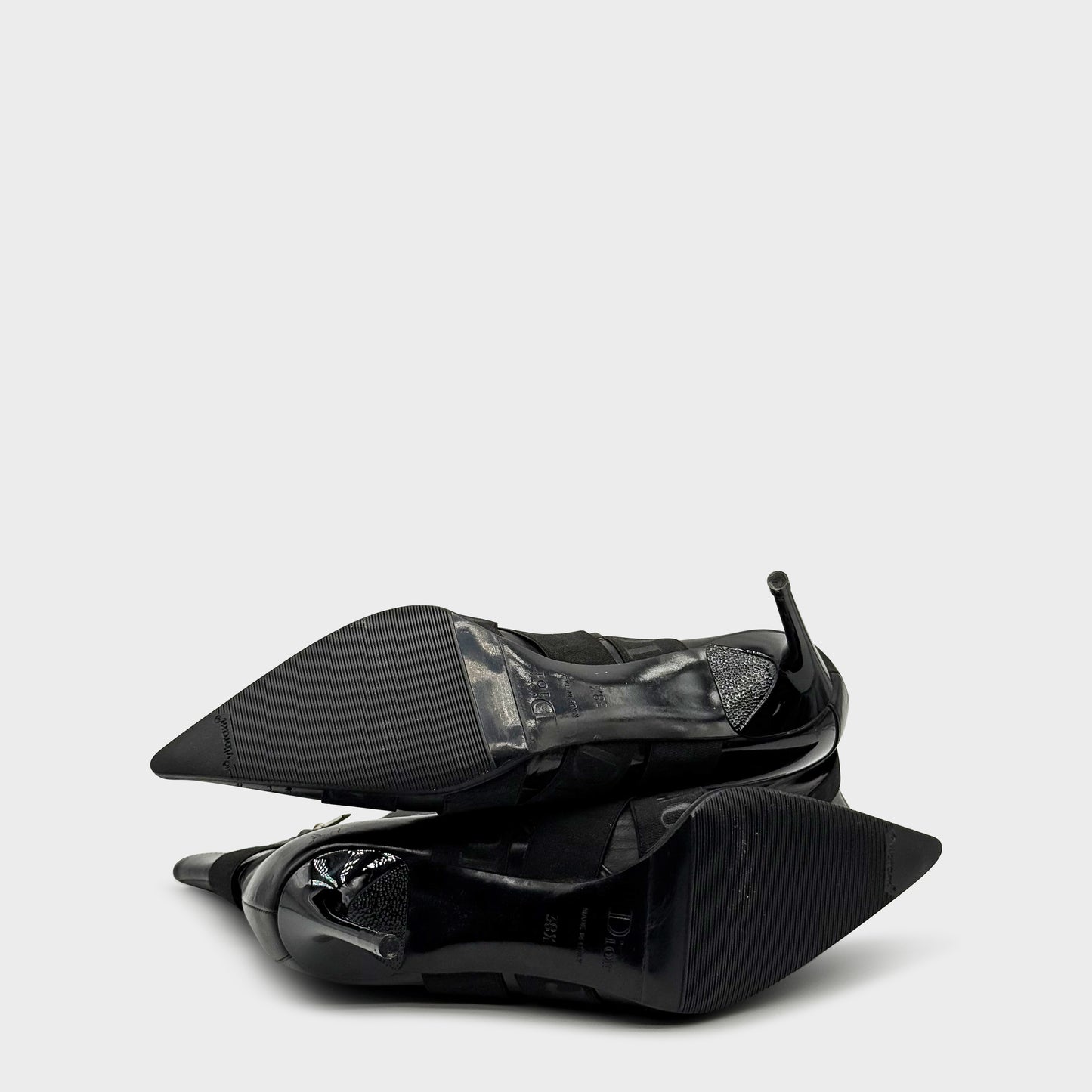 Bottine Noir Strap FW 2004 Christian Dior par John Galliano