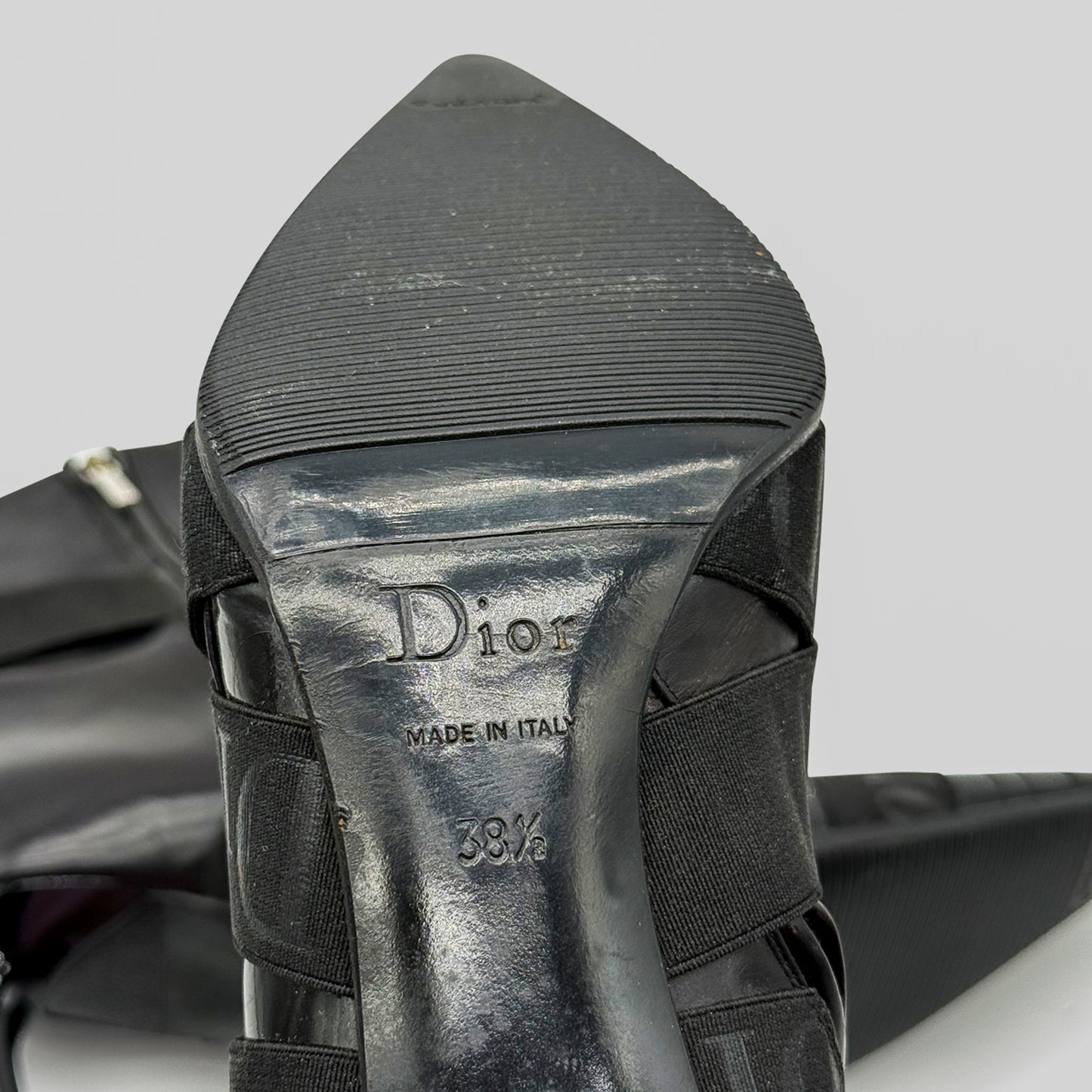 Bottine Noir Strap FW 2004 Christian Dior par John Galliano