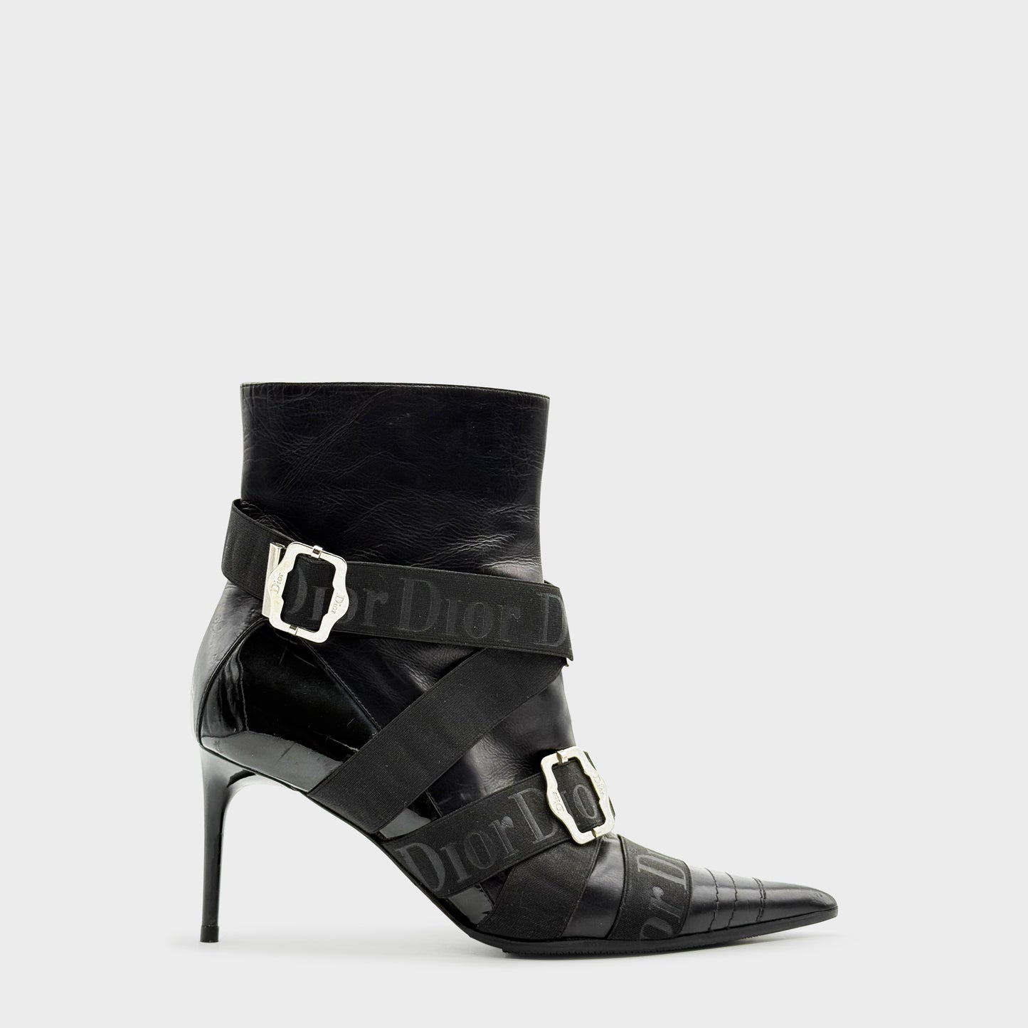 Bottine Noir Strap FW 2004 Christian Dior par John Galliano