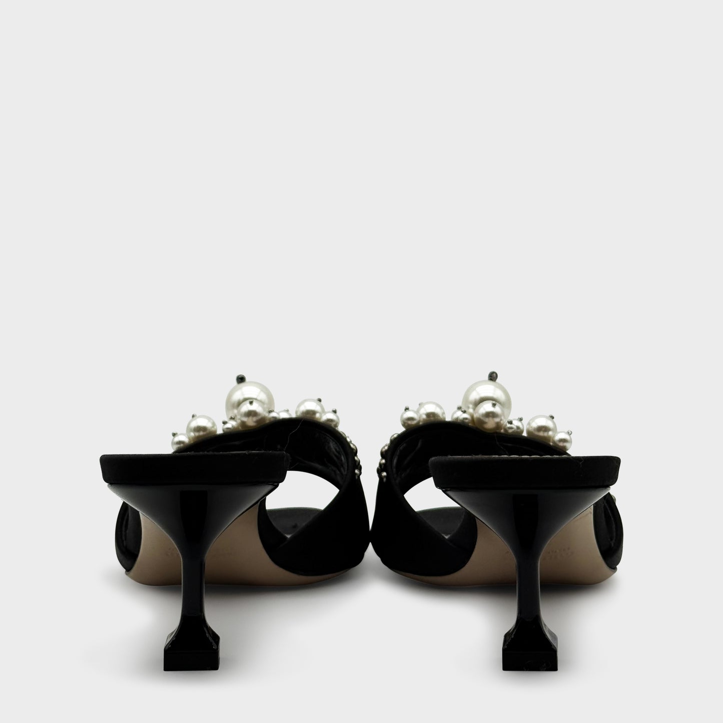 Mules Perle Noir Miu Miu 2010 par Miuccia Prada