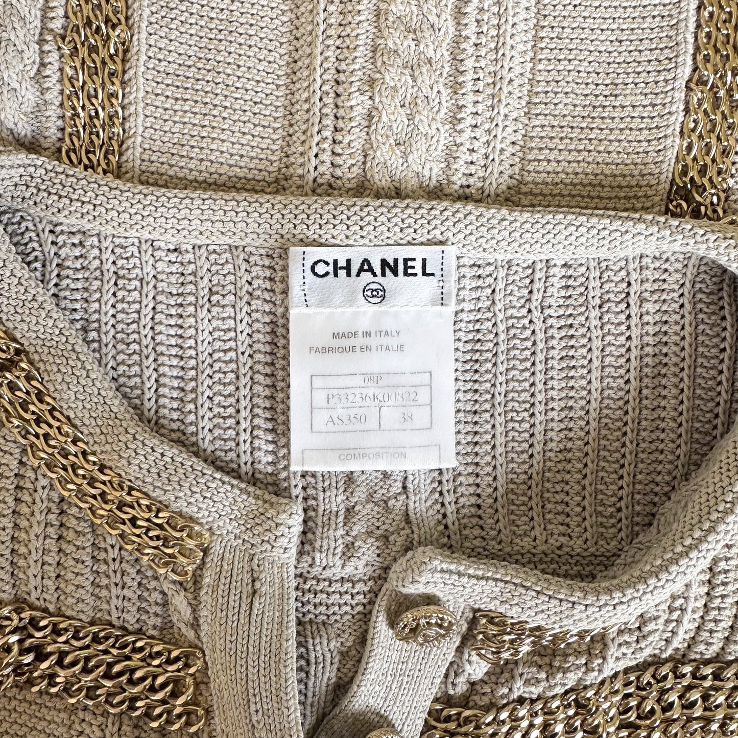 Cardigan Chanel Tricot Métallique SS 2008